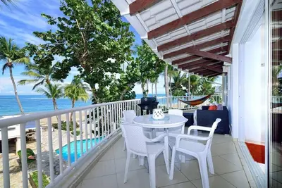 Kite-in, Kite-Out Full frontal Beachfront unit on WorkdClass Kitebeach Cabarete