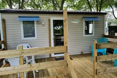 Mobil home Ophéa - 1 chambre - 18m² - 2 à 3 personnes - 2 pers. inclus dans le tarif