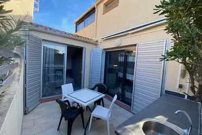 Image de Villa T3 climatisée à 200m de la plage, parking privé - 4 pers, Le Barcarès