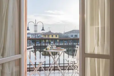 Image de Palazzo Spada - Seagul apartment with balcony and view Po river