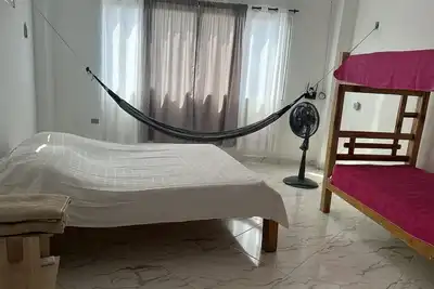 Cabaña Completa a 50 Metros de la Playa y en Zona Urbana del Pueblo