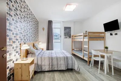 Studio 'Alpen Pila Residence - 3' avec vue sur les montagnes, Wi-Fi et climatisation