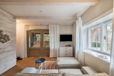 Image de Appartement \"Eins\" au Hof Himmelgrün avec grand jardin