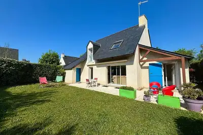 Image de Carnac : Maison 5 pièces avec jardin, 7 pers, WiFi, animaux admis