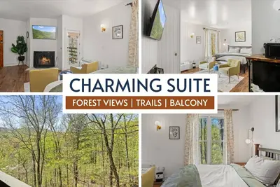 Image de Romantic King Studio | Tree Views | Balcony + Trails
