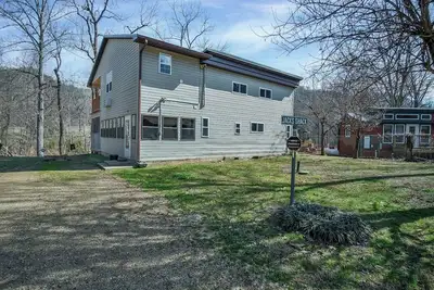 Home located on the river, perfect for enjoying a evening on the deck grilling.