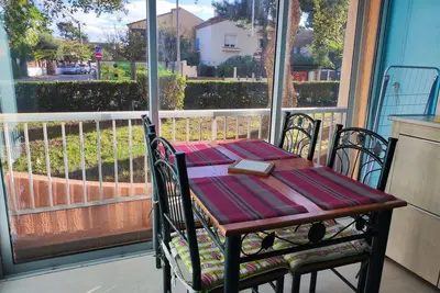 Image de Appartement climatisé avec parking à 450m des plages