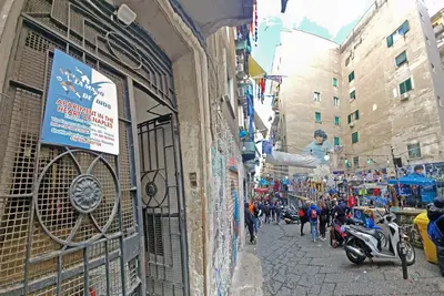 La Mano de Dios. apartment Spanish quarters, in the mural square.