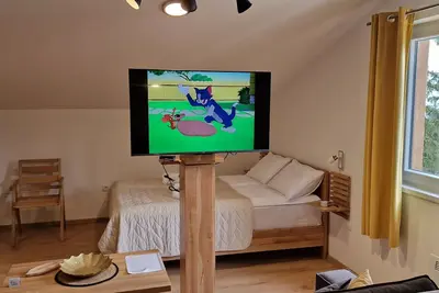 Image de 70 meters to the ski-run! Two families sized apartment on two floors!