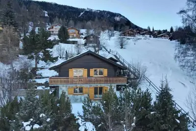 Ski in/out. Chalet. View on the Rhône valley. Wifi