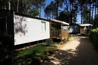 Image de Hirondelle -Clim + Tv Mobil-home 28 m² + Tv 5 à 6 personnes - 5 pers. inclus dans le tarif