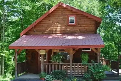 Image de Nestled in nature, quaint & cozy little upscale rustic cabin. \n