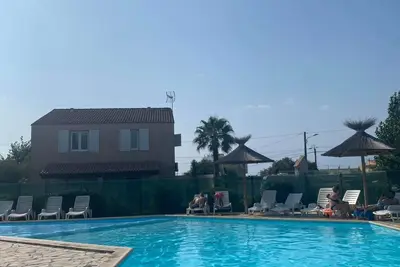 Image de Charmante maison T2 pour 4 personnes avec piscine, terrasse, proche de la plage