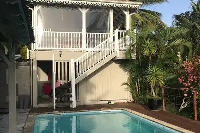 Image de Villa Ti Kay Long avec piscine, aux 3 ilets, sur les hauteurs de l'anse à l'âne