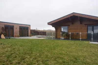 Image de Height End Farm Log Cabin, luxury holiday cottage in Bacup