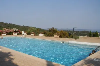 Image de Joli studio rez de jardin résidence avec piscine