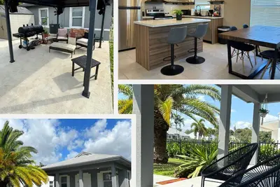 Image de Wynwood Miami House - Sleeps 8 - Gazebo - Luxe Bathrooms - All White Bedding