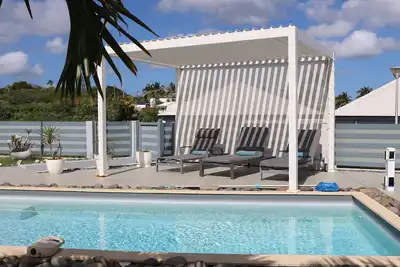Image de Villa aux Orchidées - Piscine avec vue Mer