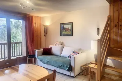 Image de Duplex 3 pièces au cœur de Combloux, proche navette ski, balcon Mont Blanc, parking et casier à skis