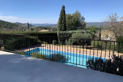 Image de Villa avec piscine en pleine campagne sans vis a vis à 10 mn du bord de mer