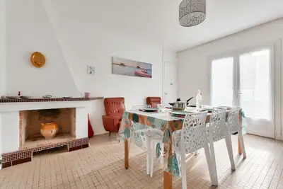 Image de 500m plage- Bassin d'Arcachon- Maison pour 6