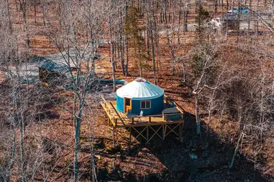 Image de St Francis River: The Blue Yurt and Hot Tub