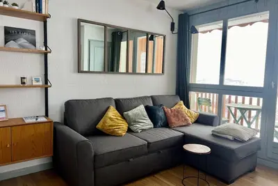 Image de À 250m des pistes de ski, 3ème étage, balcon, casier à ski, 31m², Valloire