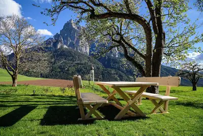 Image de Appartement 'Biohof Oberzonn Labe' avec vue sur la montagne, jardin partagé et Wi-Fi