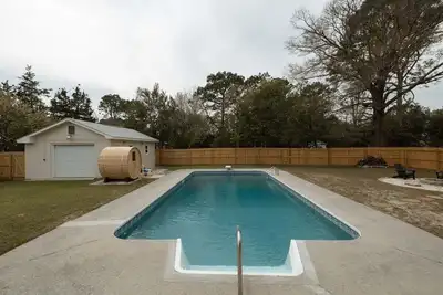 New! Coastal Ranch with Pool and Sauna!