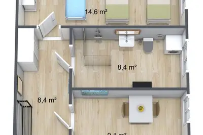 Image de Apartment im Erdgeschoss - Zollikof Aparts - Sauna & Studio Apartments