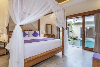Image de A Tranquil 2br villa with pool just minutes to Ubud Market, supermaket & Cafes