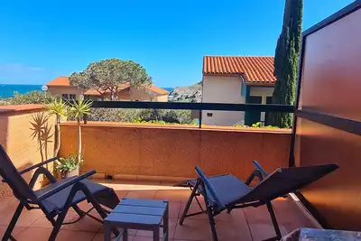 Image de Joli T2 à Collioure, accès direct plage, climatisation, parking privé