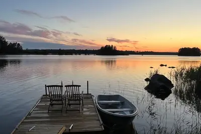 Cottage Sävviken by lake Ullvettern - Fishing Swimming Boating Trekking