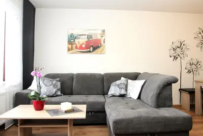 Appartement 'Ferienwohnung Hengemes, 45qm' avec terrasse partagée et Wi-Fi
