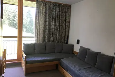 Image de Studio lumineux 4 pers, proche pistes, balcon sud