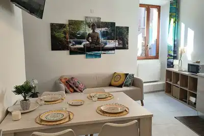 Image de Appartamento Nuovo a Morcote Stile Zen nel Centro Storico con Animali Ammessi