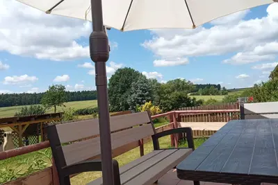 Image de Belle maison de vacances privée avec Wifi, piscine privée, Tv, terrasse, vue panoramique, parking