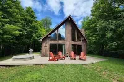 Image de Cozy AFrame Cabin w/ Hot Tub overlooking Titus Mtn