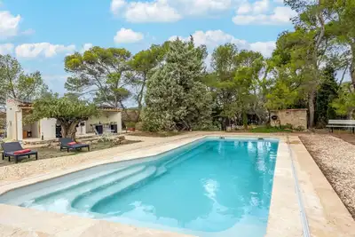 Image de Maison de vacances avec climatisation, piscine privée, Wifi, Tv, terrasse, vue panoramique, parking