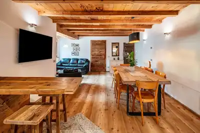 Image de Appartement 'Mountain Dolomiti Apartament Sauna' avec vue sur les montagnes et Wi-Fi