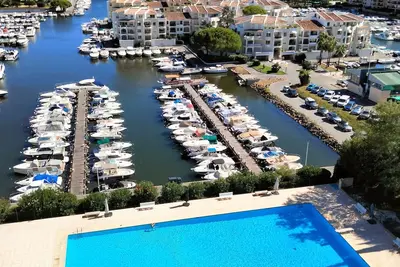 Image de Vue imprenable Cannes Marina. . Piscine/Mer/Golf