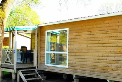Image de Mobil-home Bois Confort 29m² 2 chambres + terrasse semi-couverte 4 personnes