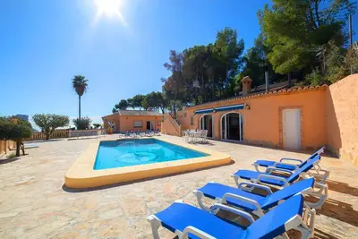 Image de Maison de vacances privée avec climatisation, piscine privée, Wifi, Tv, patio, vue panoramique
