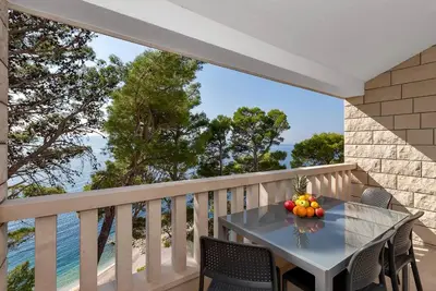 Image de Appartement de vacances Brela pour 1 - 4 personnes avec 1 chambre à coucher - Maison de vacances