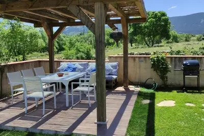 Image de Maison de vacances 'Canteo' avec vue sur les montagnes, piscine privée et Wi-Fi