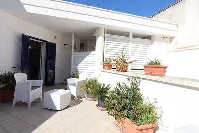 Image de Maison de vacances 'Villetta Amelie A Otranto' avec terrasse privée, Wi-Fi et climatisation