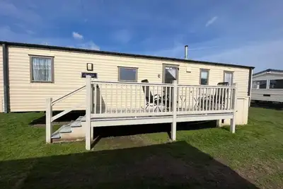 Image de Budget 3 Bedroom Caravan with Decking at Heacham
