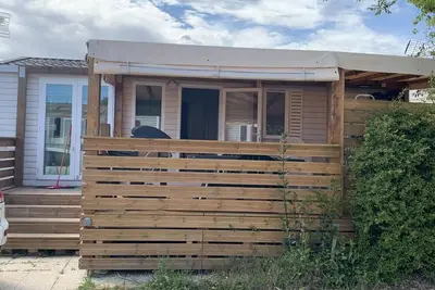 Image de Camping sécurisé, Mobil Home 3 Ch, grande Terrasse, à 20mn à pied de la Plage