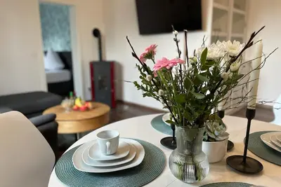 Moderne Ferienwohnung am Rande des Harzes, 5km von Wernigerode Entfernt