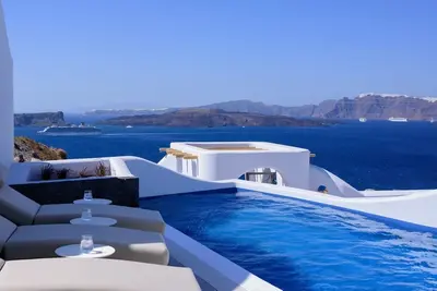 Exquisite Santorini Villa | Villa Luna | 3 Bedrooms | Breathtaking Sea Views and Private Pool | Akrotiri